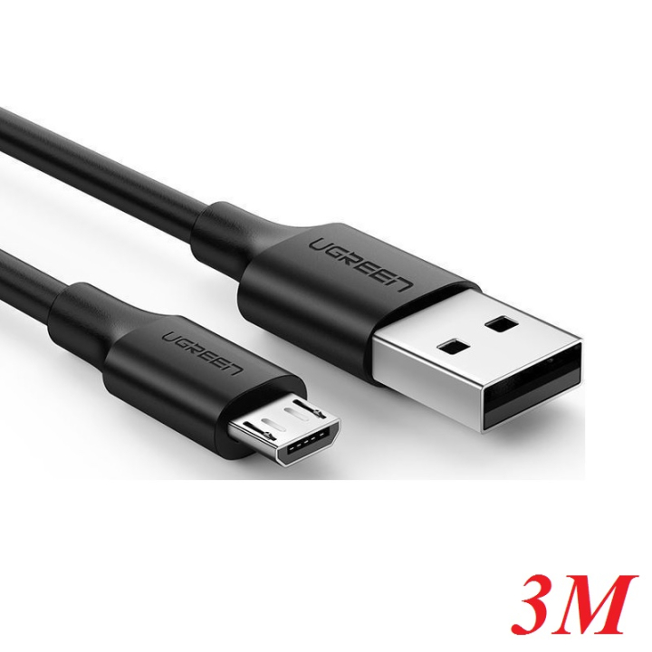 Cáp sạc dữ liệu micro USB dài 3m Ugreen 60827