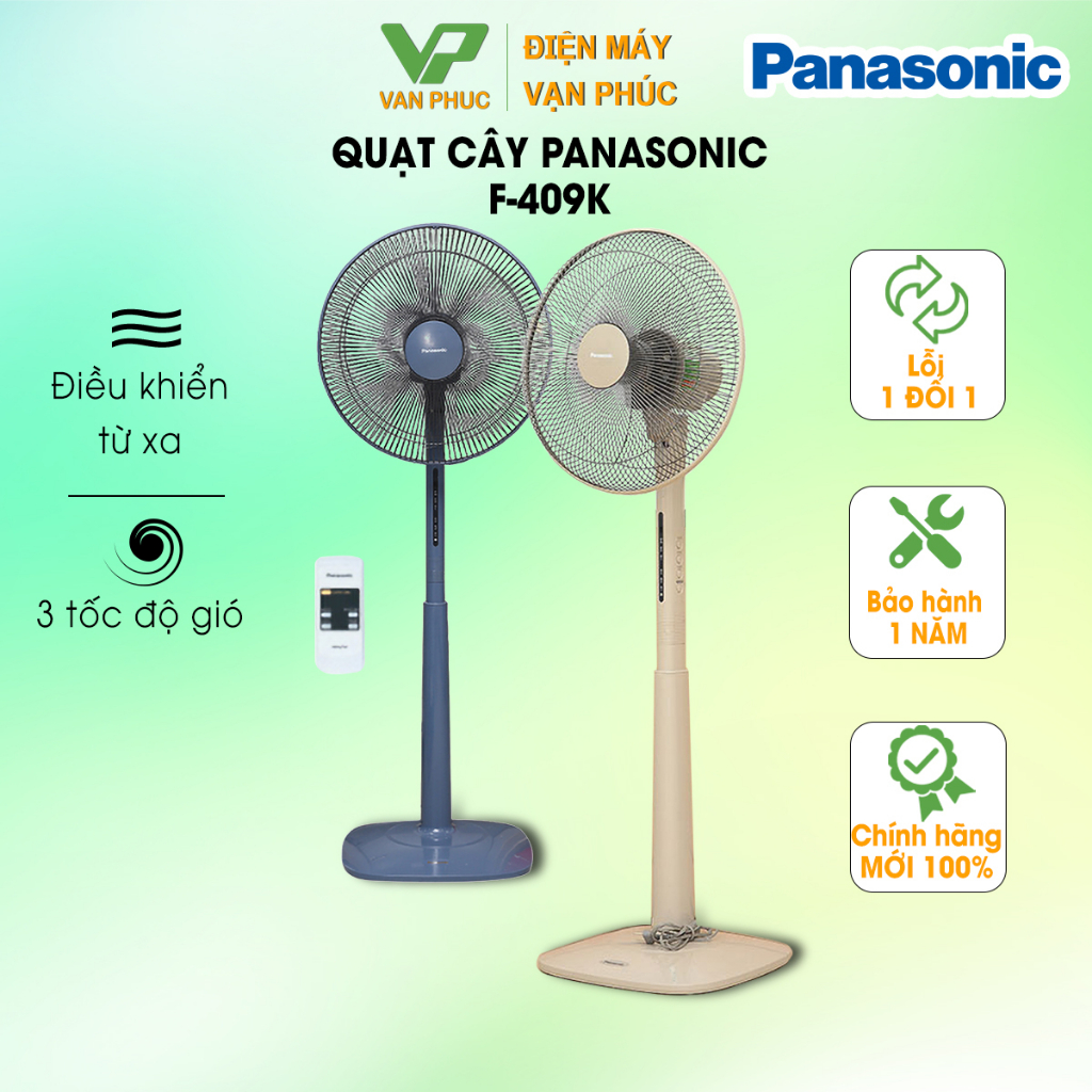 Quạt cây Panasonic F409K - Chính hãng bảo hành 12 tháng
