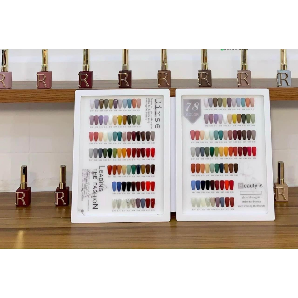 Sét Sơn 78 màu Drise tặng kèm Bảng Màu Base top Chuyên Mi Nail