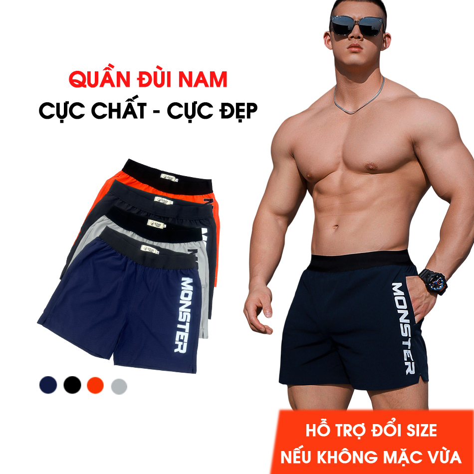 Quần đùi nam dáng ngắn mặc đi thể thao, chạy bộ, tập gym, mặc ở nhà đều phù hợp - MT