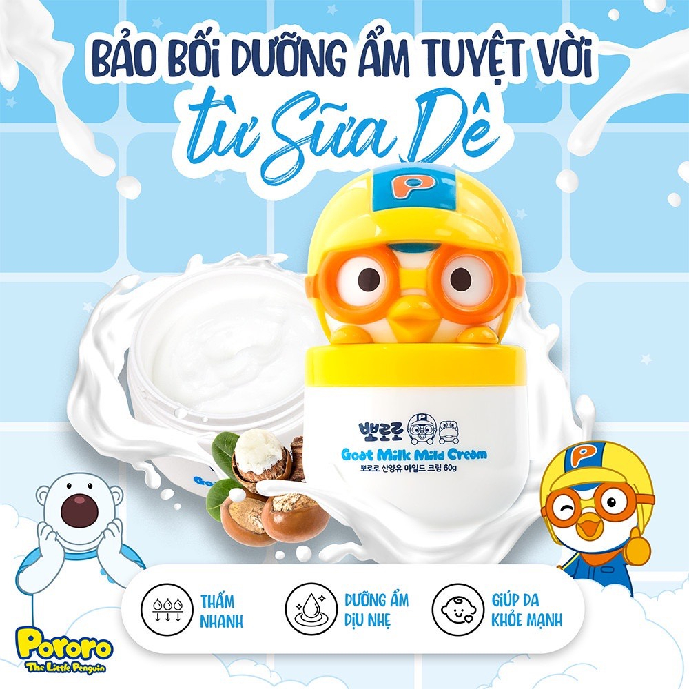 Kem dưỡng da Pororo (chiết xuất từ sữa dê)
