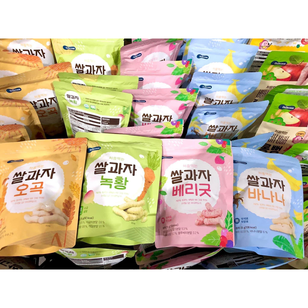 Bánh Ăn Dặm Hình Que Bebecook Cho Bé 6 Tháng Ăn Dặm