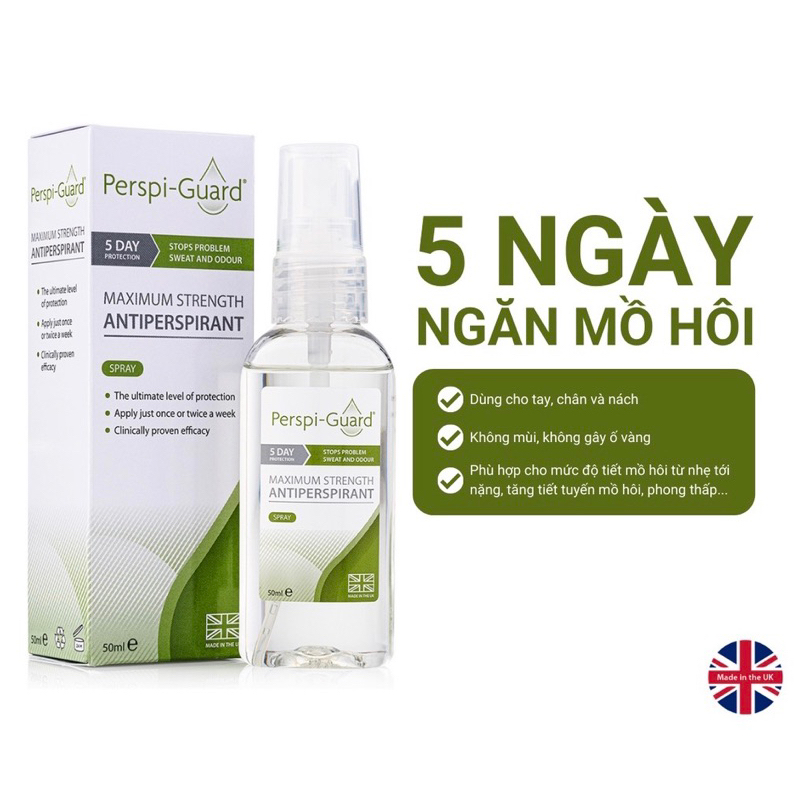 Lăn khử mùi , xịt khử mùi ngăn mồ hôi cao cấp 3-5 ngày Perspi-Guard 30ml | BigBuy360 - bigbuy360.vn