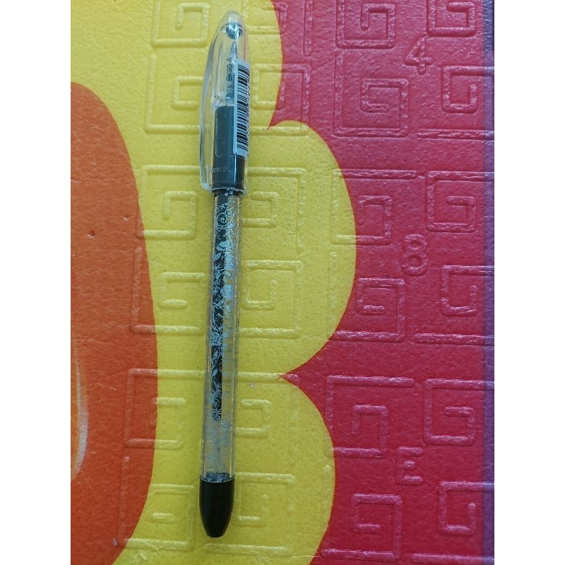 Sét 3 cây pentel RSVP 3 màu xanh dương ,đỏ ,đen hoa văn nhủ bạc