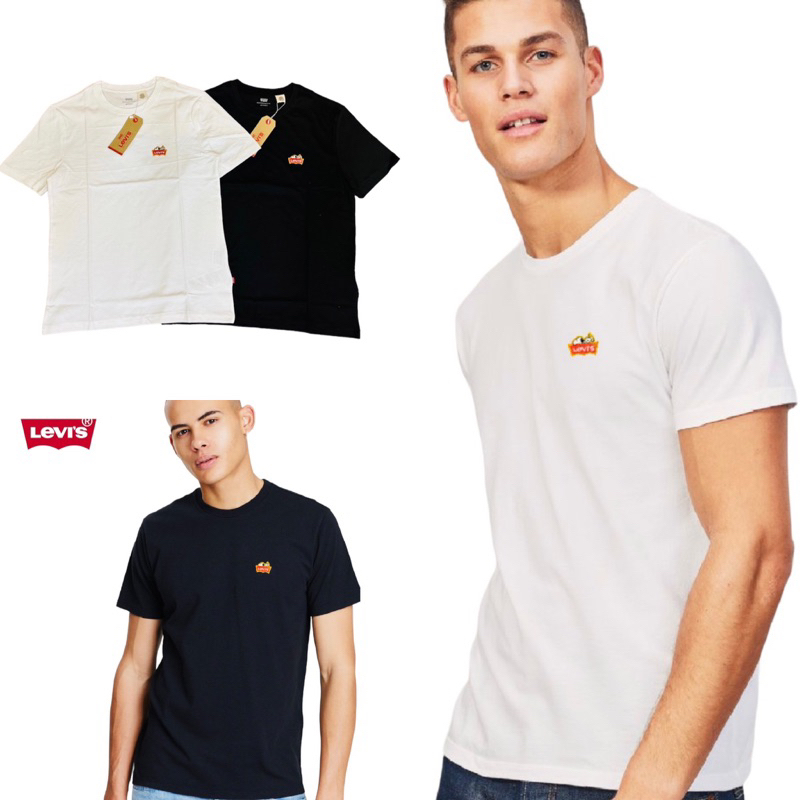 Áo thun nam levis thêu logo snoopy vnxk dễ thương