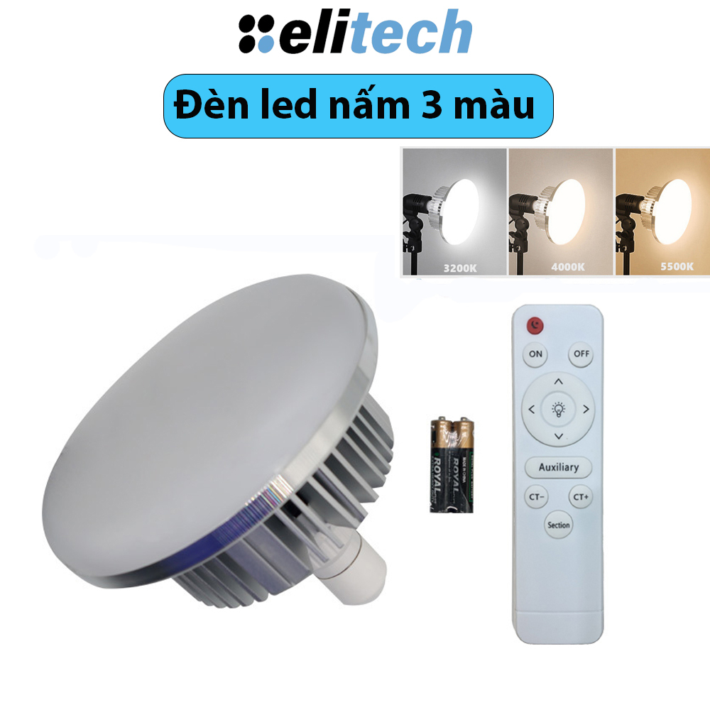 Bóng đèn led nấm nhiều chế độ màu 85w,150w siêu sáng- Có Remote điều khiển