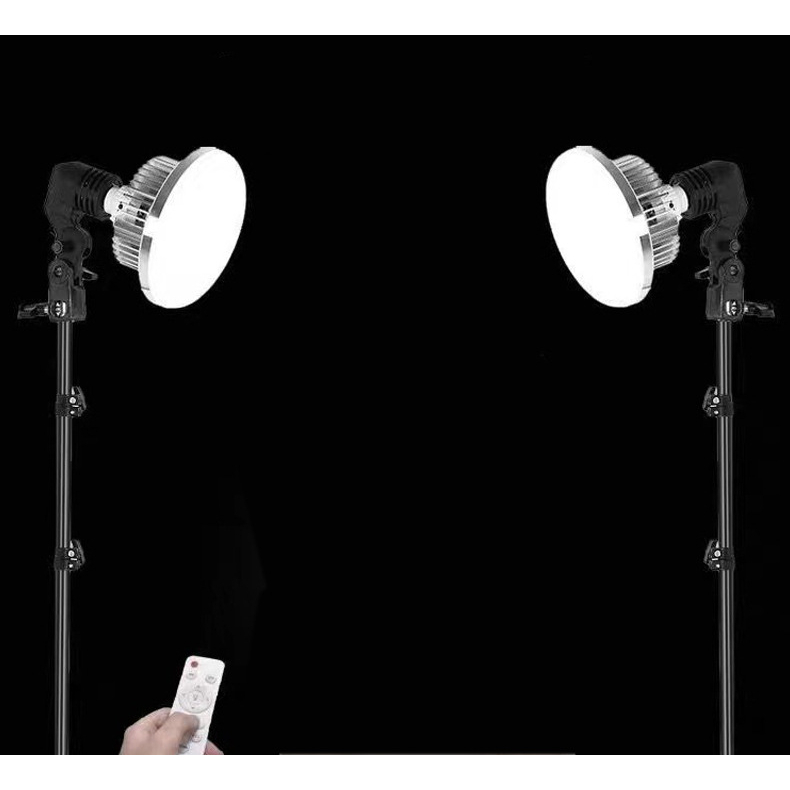 Bóng đèn led nấm nhiều chế độ màu 85w,150w siêu sáng- Có Remote điều khiển