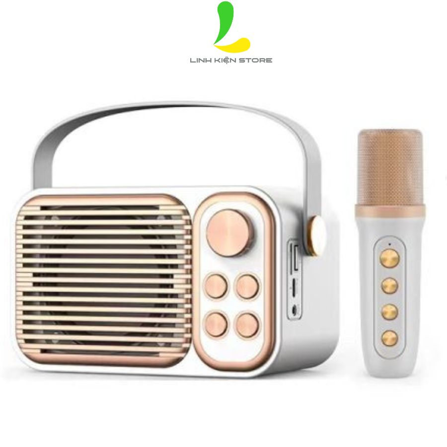 Loa Bluetooth Karaoke Su-Yosd YS104 - Loa xách tay mini YS-104 chất liệu nhựa cao cấp, công suất 6W và micro không dây