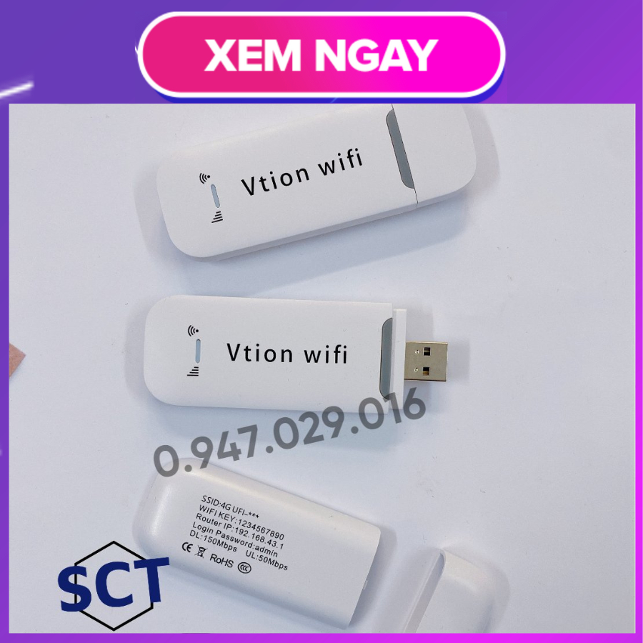 Dcom phát wifi 3g 4g Huawei Vtion - Hàng Nhật nội địa cao cấp