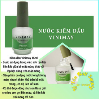 Kiềm dầu Vinimay chính hãng - Primer chuyên dụng cho dân làm móng giúp sơn gel bền và bám lâu hơn