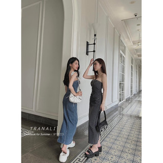 váy đầm quây jeans kh