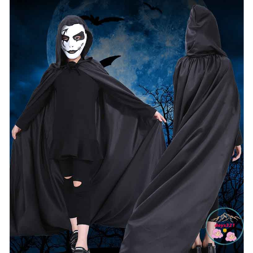 Áo Choàng Đen Hoá Trang Phù Thủy Ma Cà Rồng Dịp Halloween