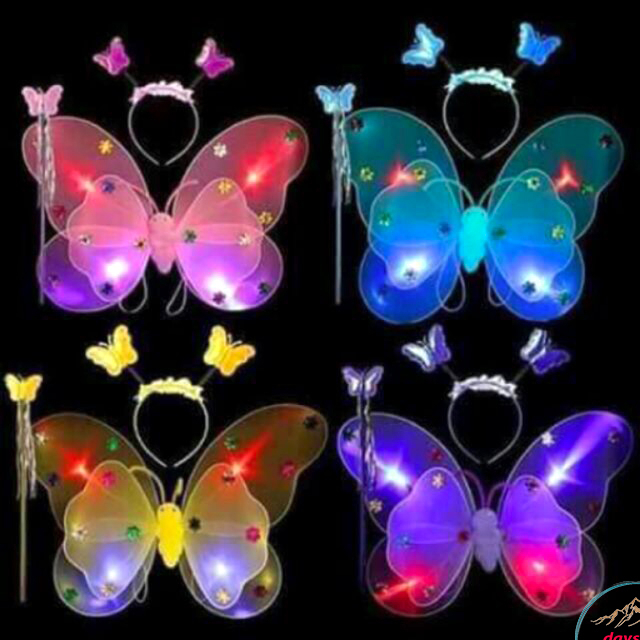 Bộ cánh bướm có đèn cho bé phát sáng lung linh hoá trang đêm halloween,lễ hội