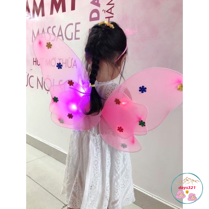 Bộ cánh bướm có đèn cho bé phát sáng lung linh hoá trang đêm halloween,lễ hội