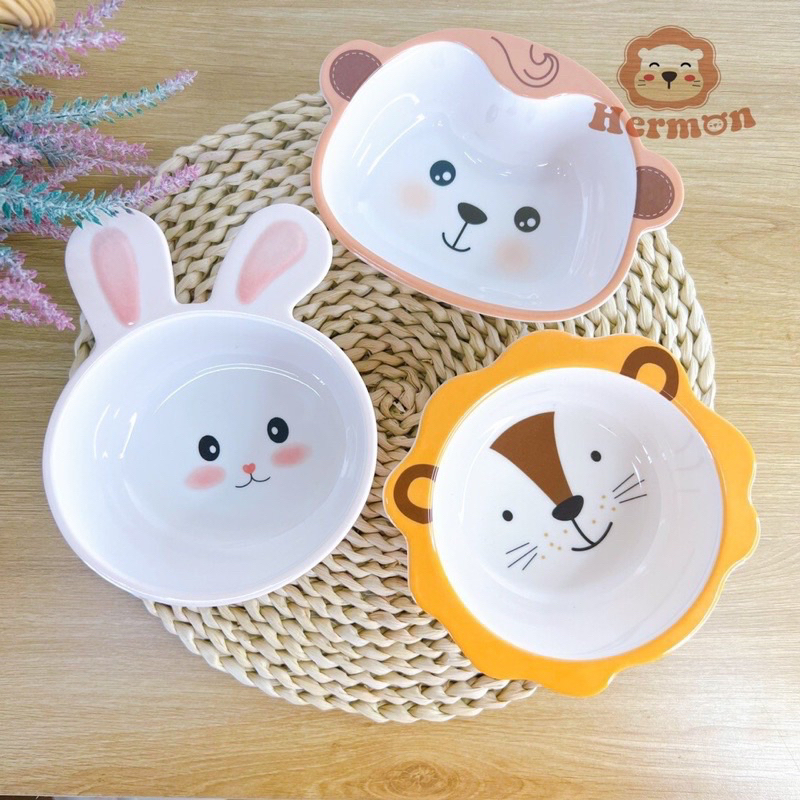 Bát ăn dặm Hermon hình thú
