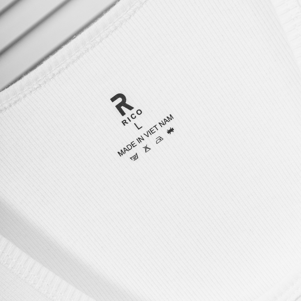 Áo ba lỗ thun gân, form ôm body - Rico - M04