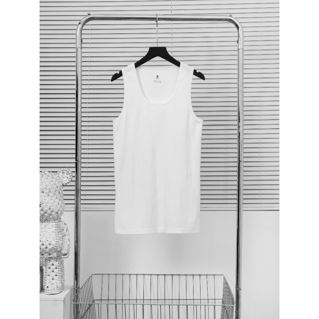 Áo ba lỗ thun gân, form ôm body - Rico - M04