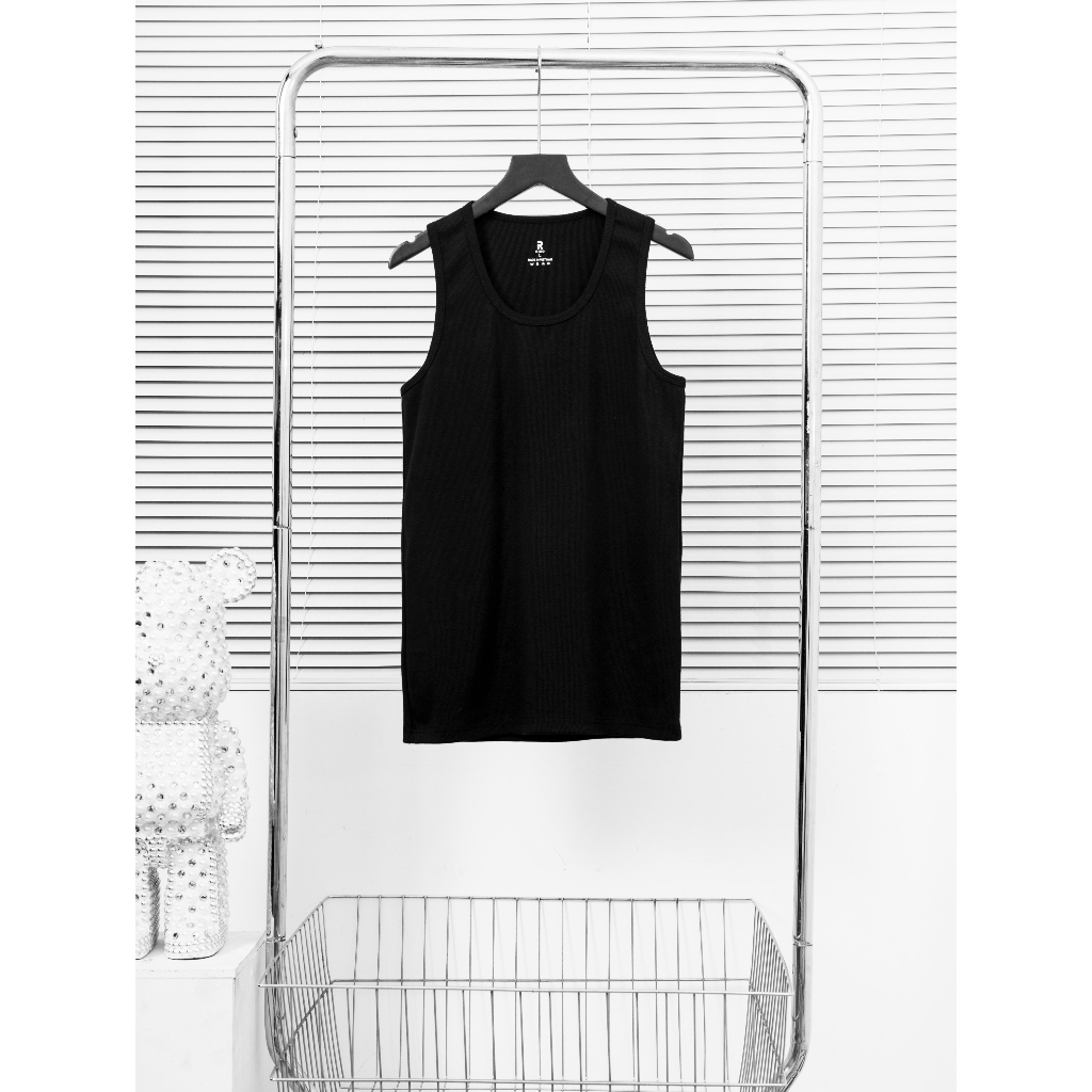 Áo ba lỗ thun gân, form ôm body - Rico - M04