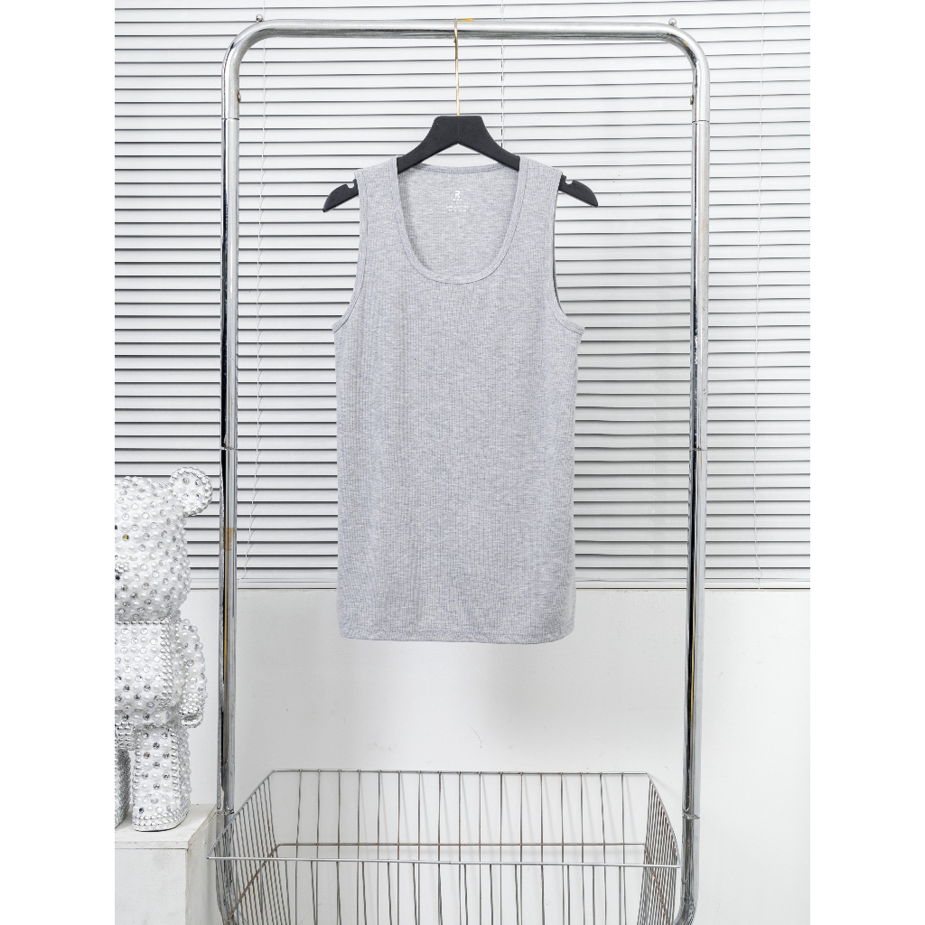 Áo ba lỗ thun gân, form ôm body - Rico - M04