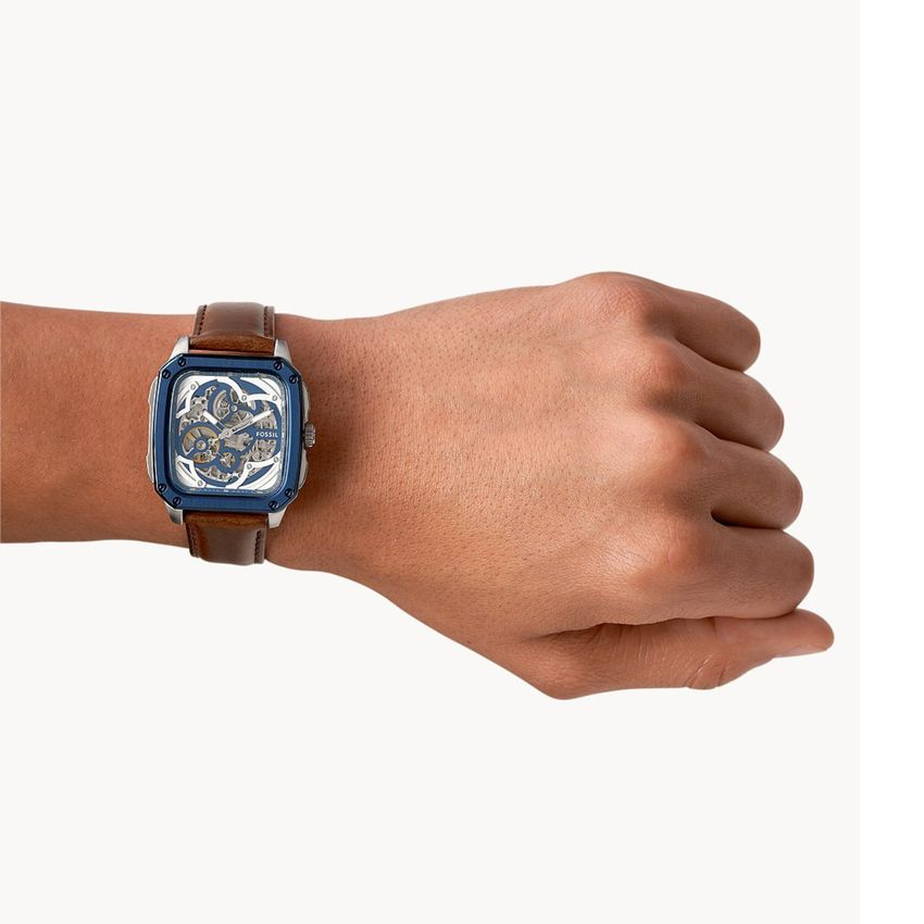 Đồng Hồ Nam Fossil BQ2571 Automatic Lộ Cơ Mặt Vuông 42mm