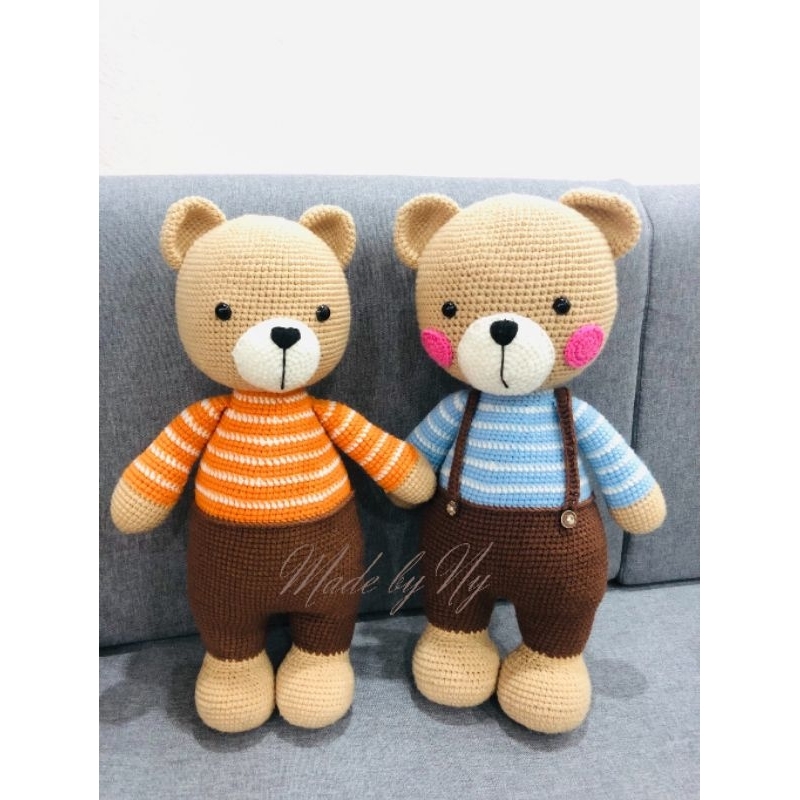 Gấu bông Handmade quà tặng - cao 40-45cm