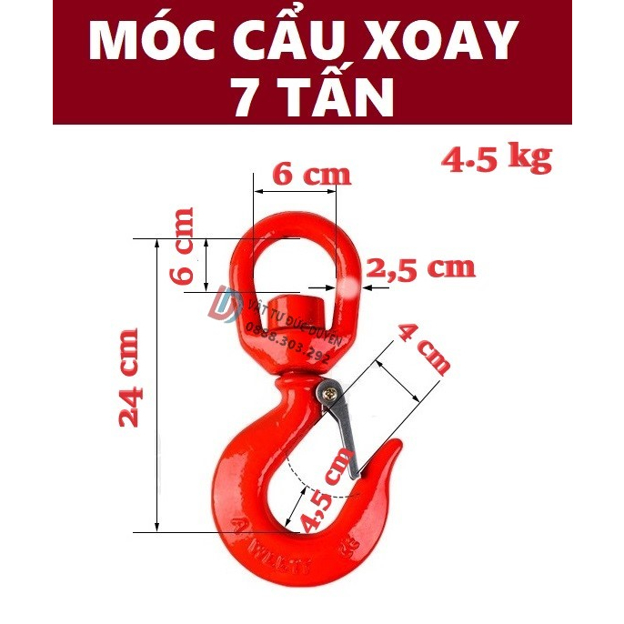 Móc Cẩu Xoay [ 7 tấn ]