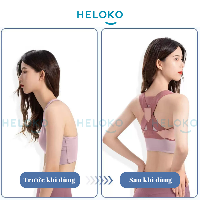 Combo Đai Bảo Vệ Vòng 1 Khắc Phục Gù Lưng HeLoKo Và Dây Nhảy Không Dây Đếm Số Bước Nhảy, Calo