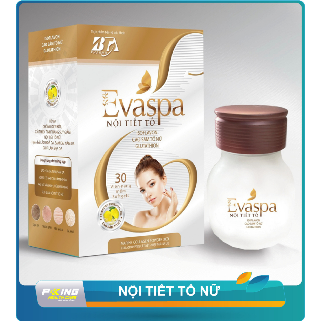 Evaspa Nội Tiết Tố Nữ_Hiệu quả số 1_Cân bằng nội tiết_Trẻ hóa làn da_Trẻ hóa cơ thể_Hết thâm nám, sạm da_Vui khỏe