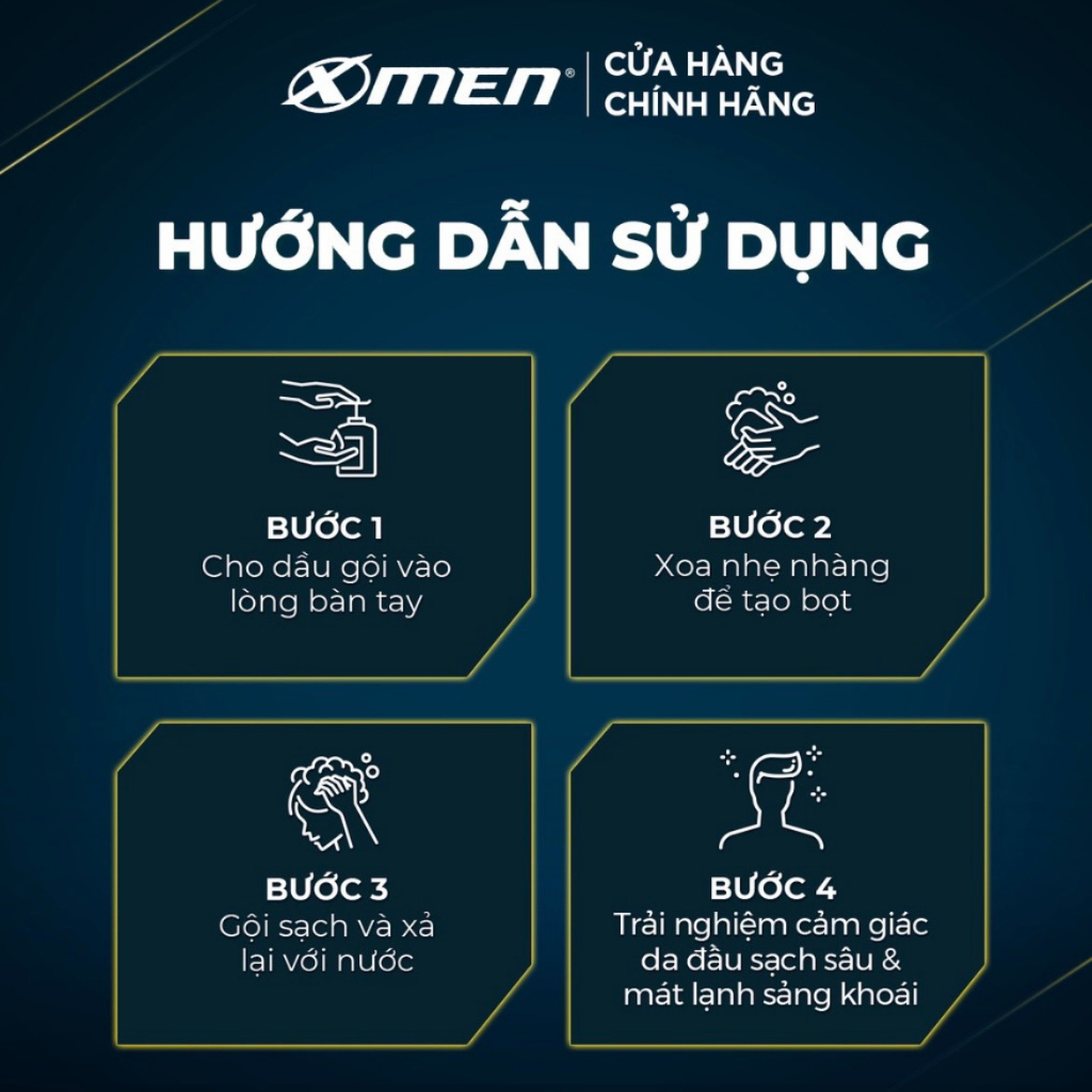 Combo 2 Dầu Gội X-Men Sạch Sâu Fire 650g/chai