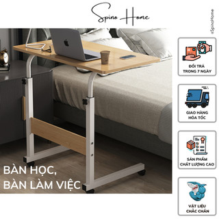 Bàn học, bàn làm việc cỡ lớn có bánh xe khóa mở dễ dàng di chuyển khung thép dày chắc chắn