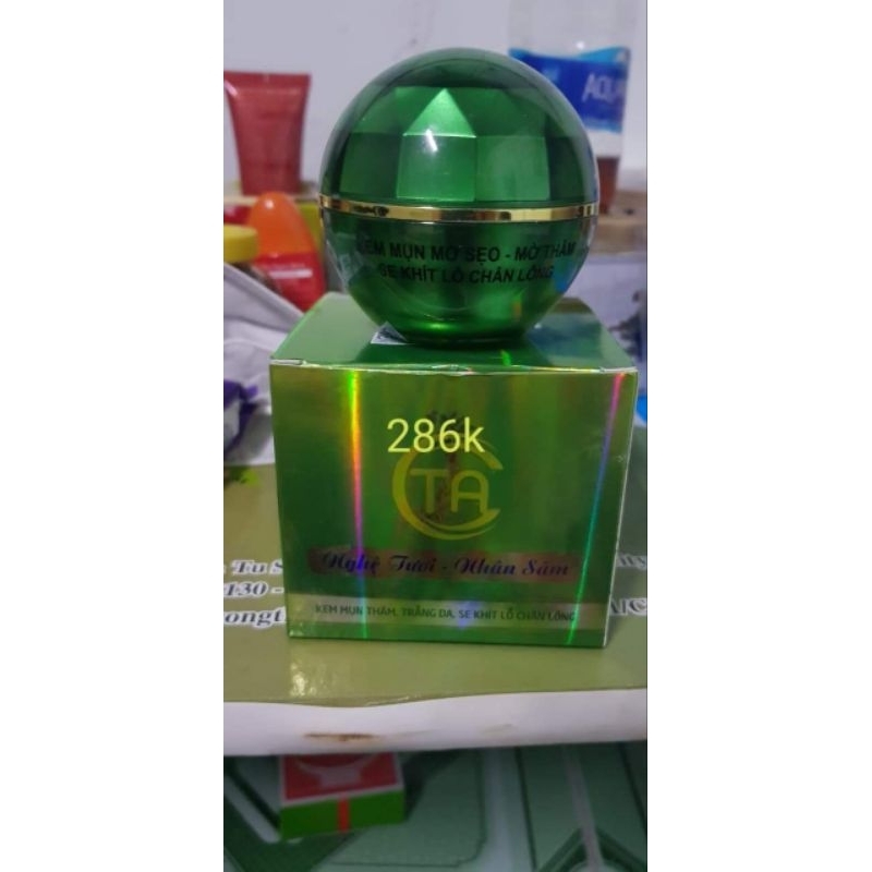 kem mụn thâm mờ sẹo dưỡng trắng nghệ tươi nhân sâm 28gr