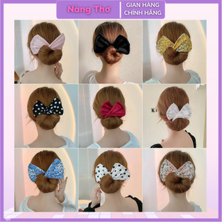 Thanh búi tóc nơ vải thanh thắt tóc thời trang nữ tính - Hot Trend