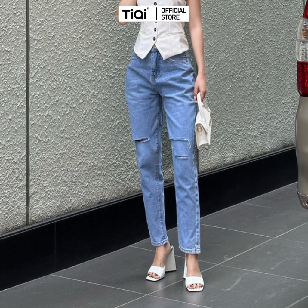 Quần jean baggy rách nhẹ TiQi Jeans B1-263