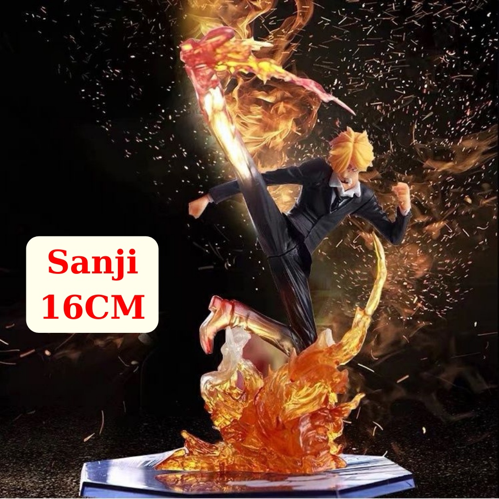 Mô Hình Sanji 16cm Hắc Cước One Piece Cao Cấp, Figure Mô Hình Anmie One Piece Luffy Vua Hải Tặc