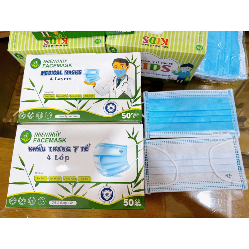 Khẩu Trang Thiên Thuỷ 4 Lớp