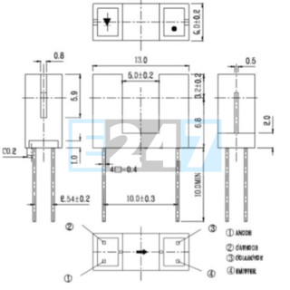 MẮT ĐỌC ENCODER ITR9608 CHÂN CẮM DIP-4
