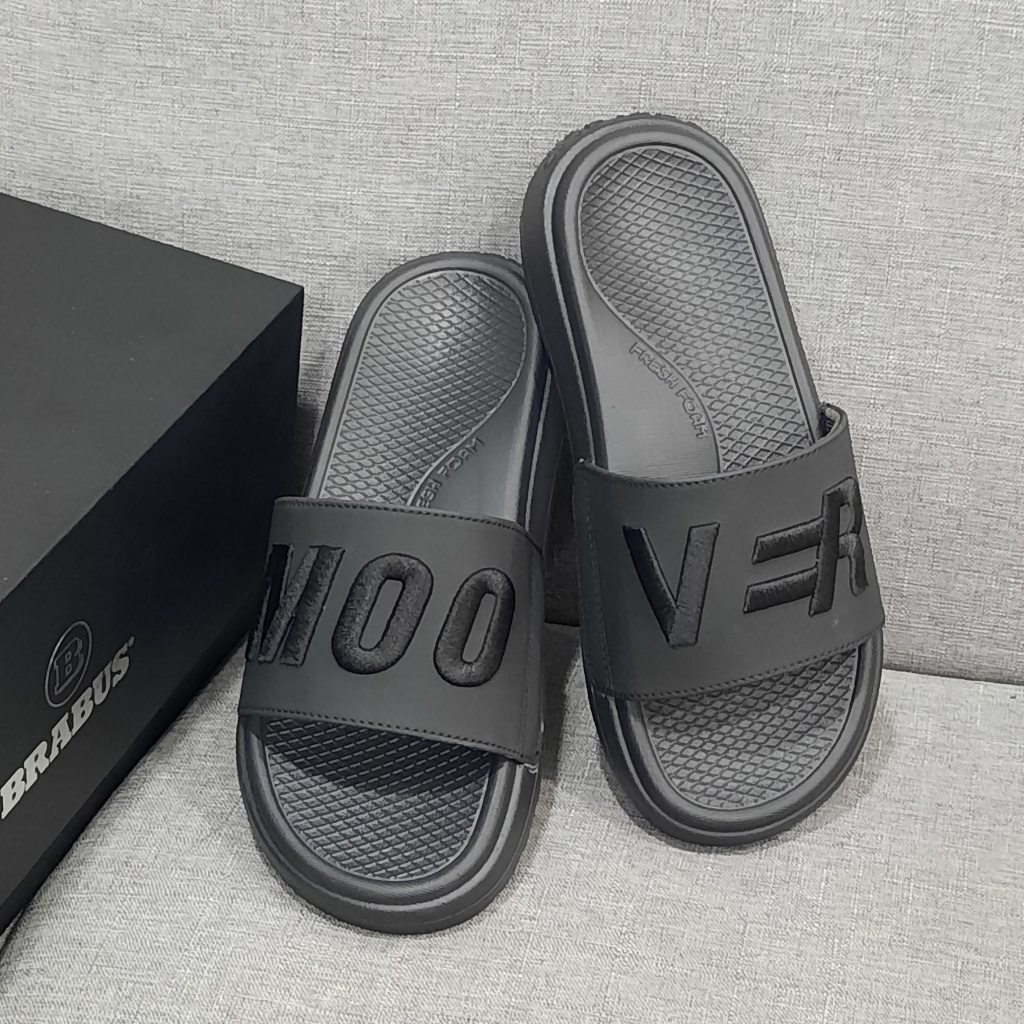 Dép quai ngang MOOVER THÊU, unisex, mang êm chân, phù hợp mọi lứa tuổi, chống trơn trượt