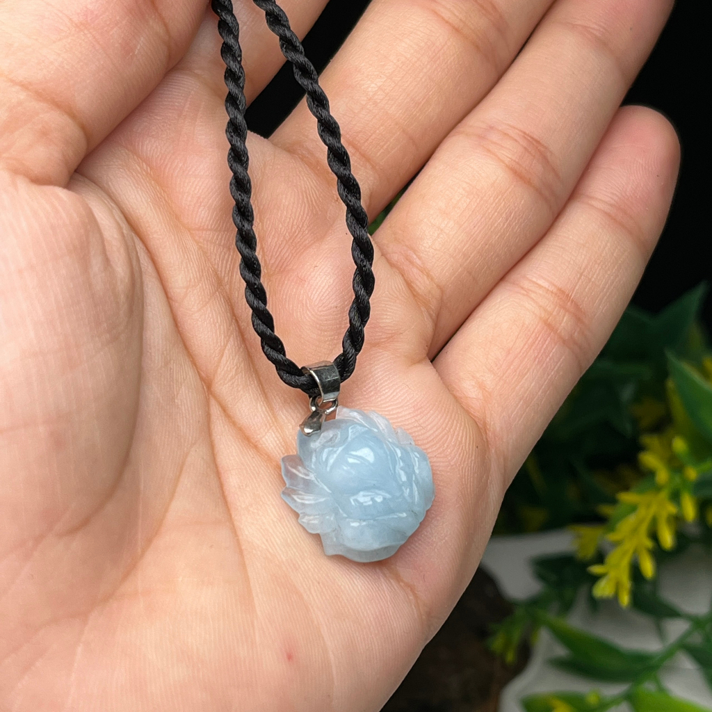 Mặt Dây Chuyền Hồ Ly Đá Aquamarine