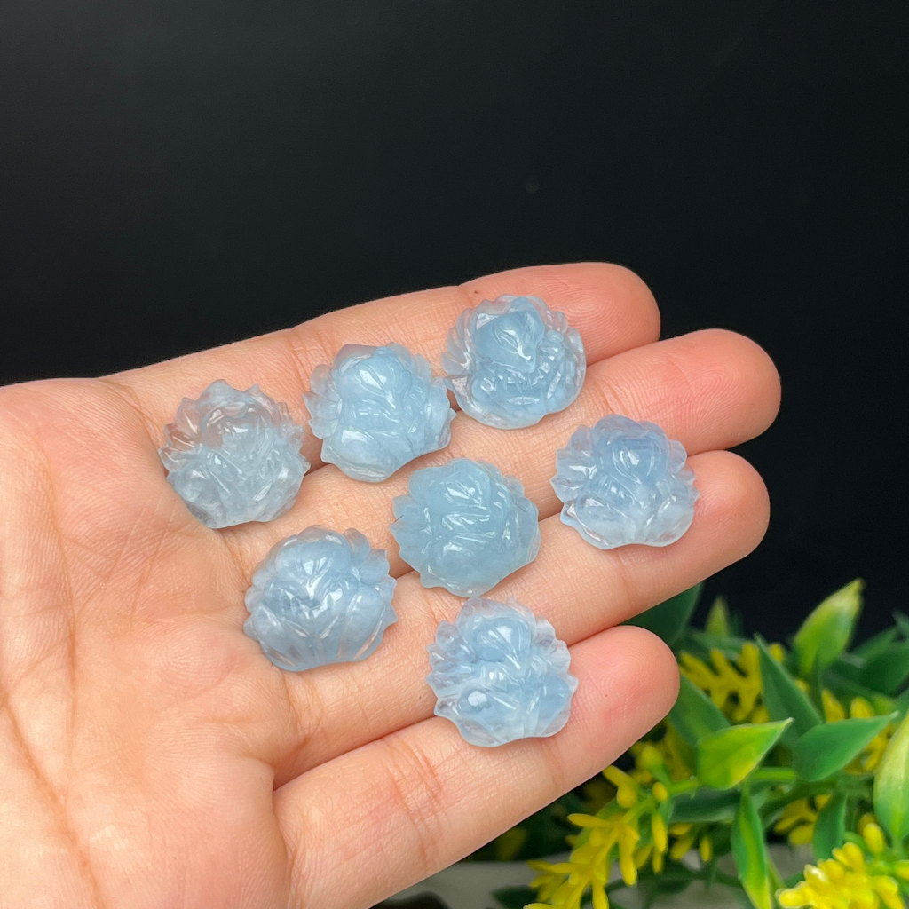 Mặt Dây Chuyền Hồ Ly Đá Aquamarine