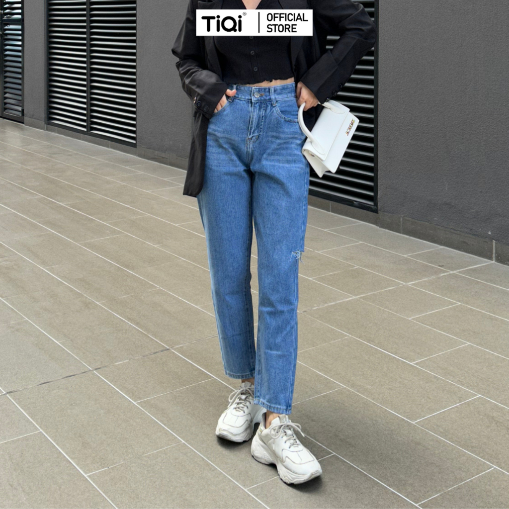 Quần jean baggy rách nhẹ TiQi Jeans B1-255