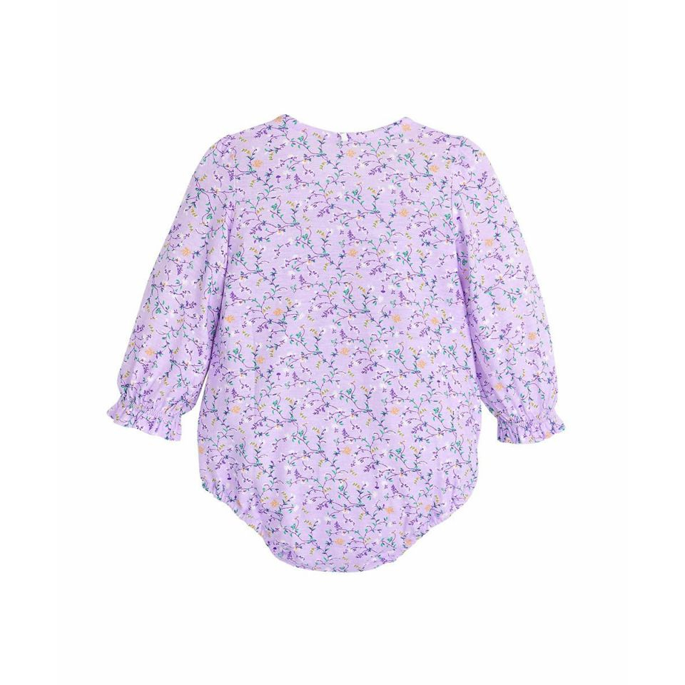 Body tam giác dài tay hoa nhí cổ thủy thủ vuông Mmln. HA4633