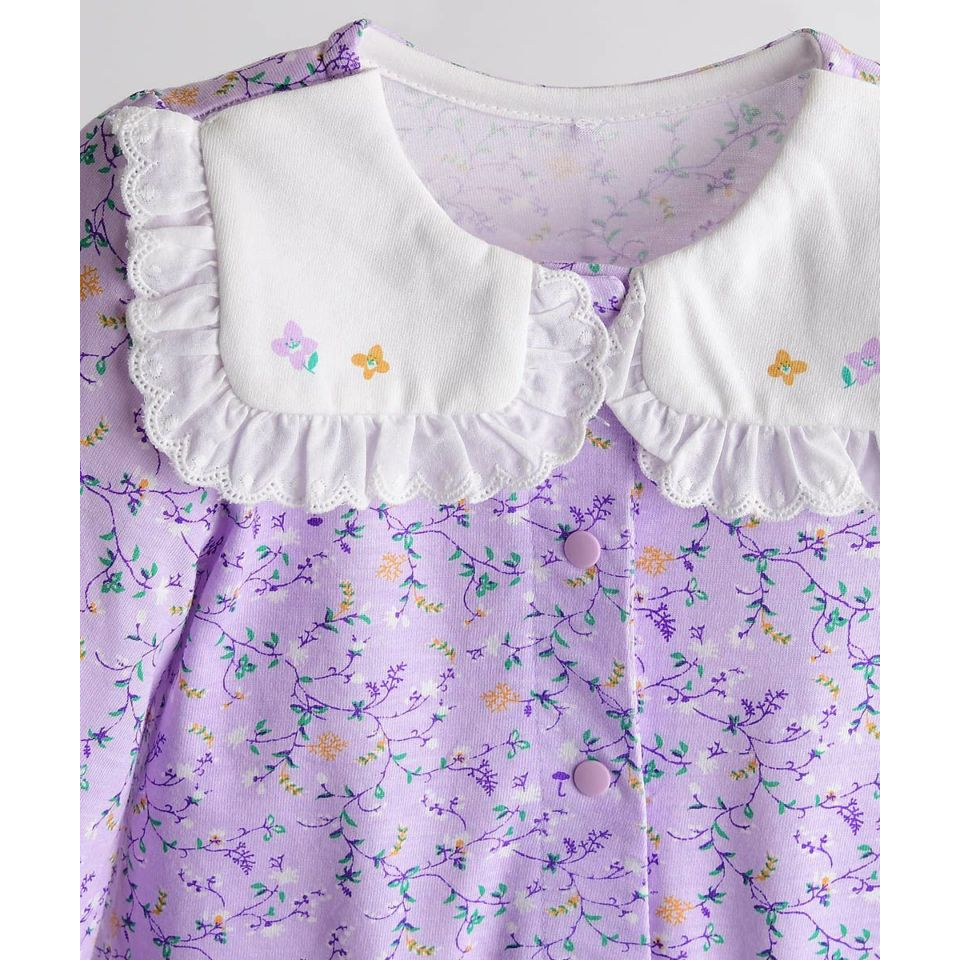 Body tam giác dài tay hoa nhí cổ thủy thủ vuông Mmln. HA4633