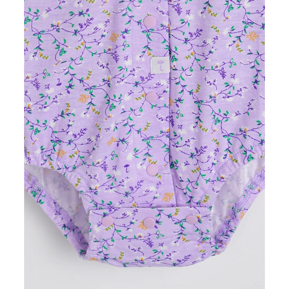 Body tam giác dài tay hoa nhí cổ thủy thủ vuông Mmln. HA4633