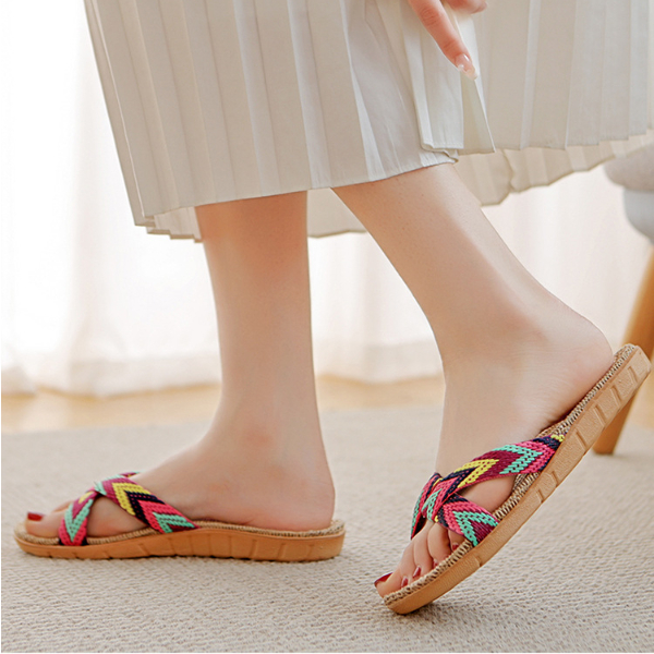 Dép Cói Nam Nữ Thời Trang Siêu Nhẹ, Đi Biển Đi Trong Nhà Đa Di Năng Full Size SP58