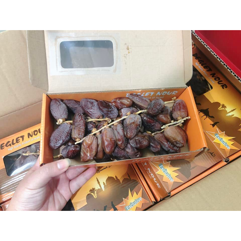 Chà Là Nguyên Cành Vàng Loại 1 Deglet Nour Israel