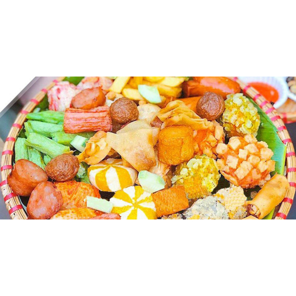 Cá Viên Chiên Mix Đủ Vị - Xiên Que Ăn Vặt, Thả Lẩu Nhiều Size I 1000g - 500g