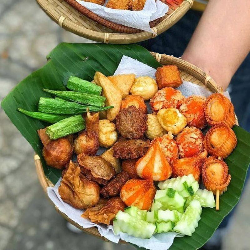 Cá Viên Chiên Mix Đủ Vị - Xiên Que Ăn Vặt, Thả Lẩu Nhiều Size I 1000g - 500g