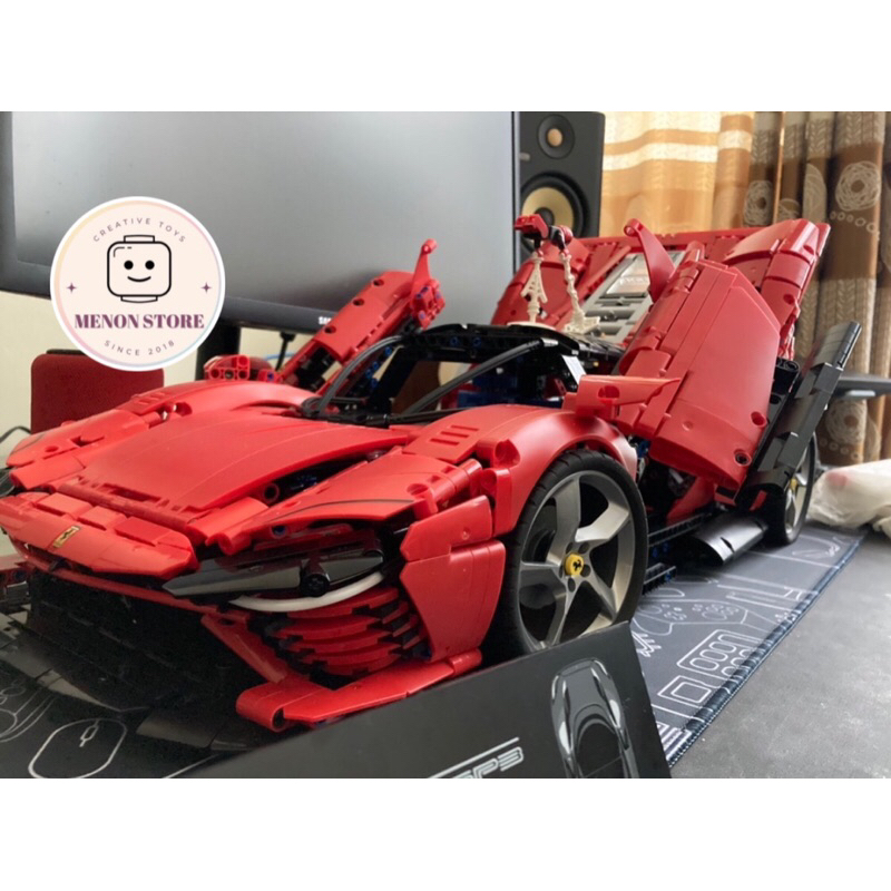 Đồ chơi lắp ráp 50003 8787 48008 42143 Mô hình Siêu xe FERRARI Daytona SP - Xếp hình thông minh