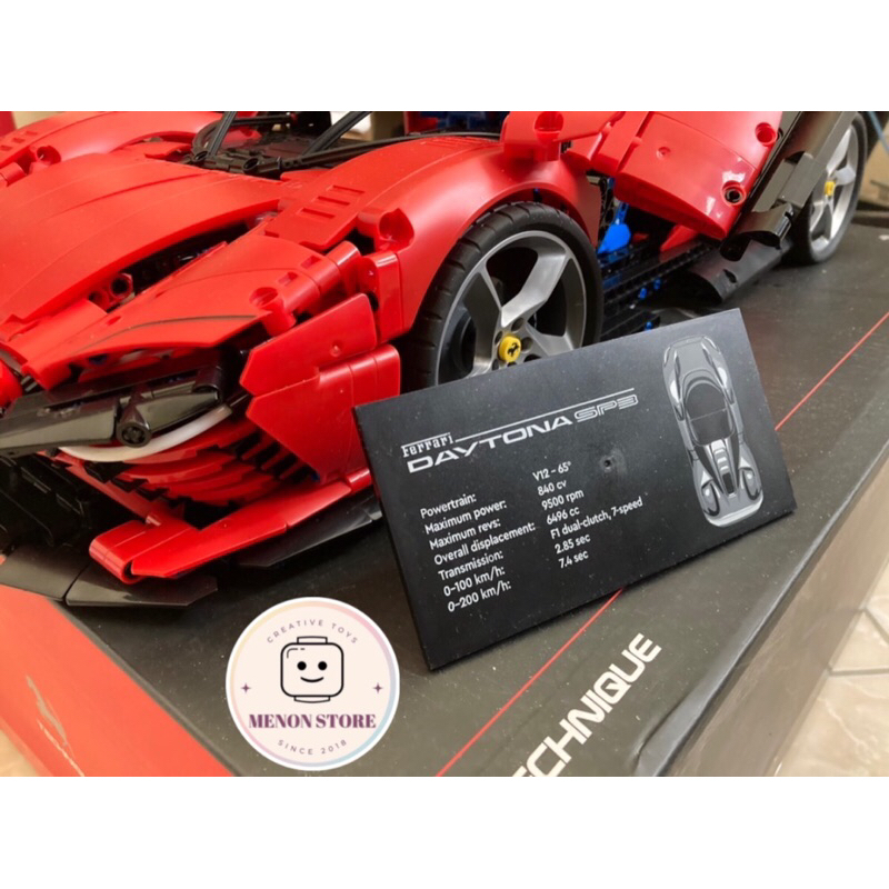 Đồ chơi lắp ráp 50003 8787 48008 42143 Mô hình Siêu xe FERRARI Daytona SP - Xếp hình thông minh