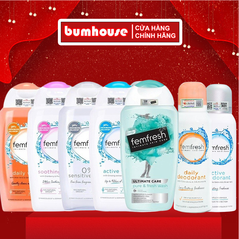 Dung dịch vệ phụ nữ Femfresh Daily Intimate Wash Anh Quốc 150ml/ 250ml